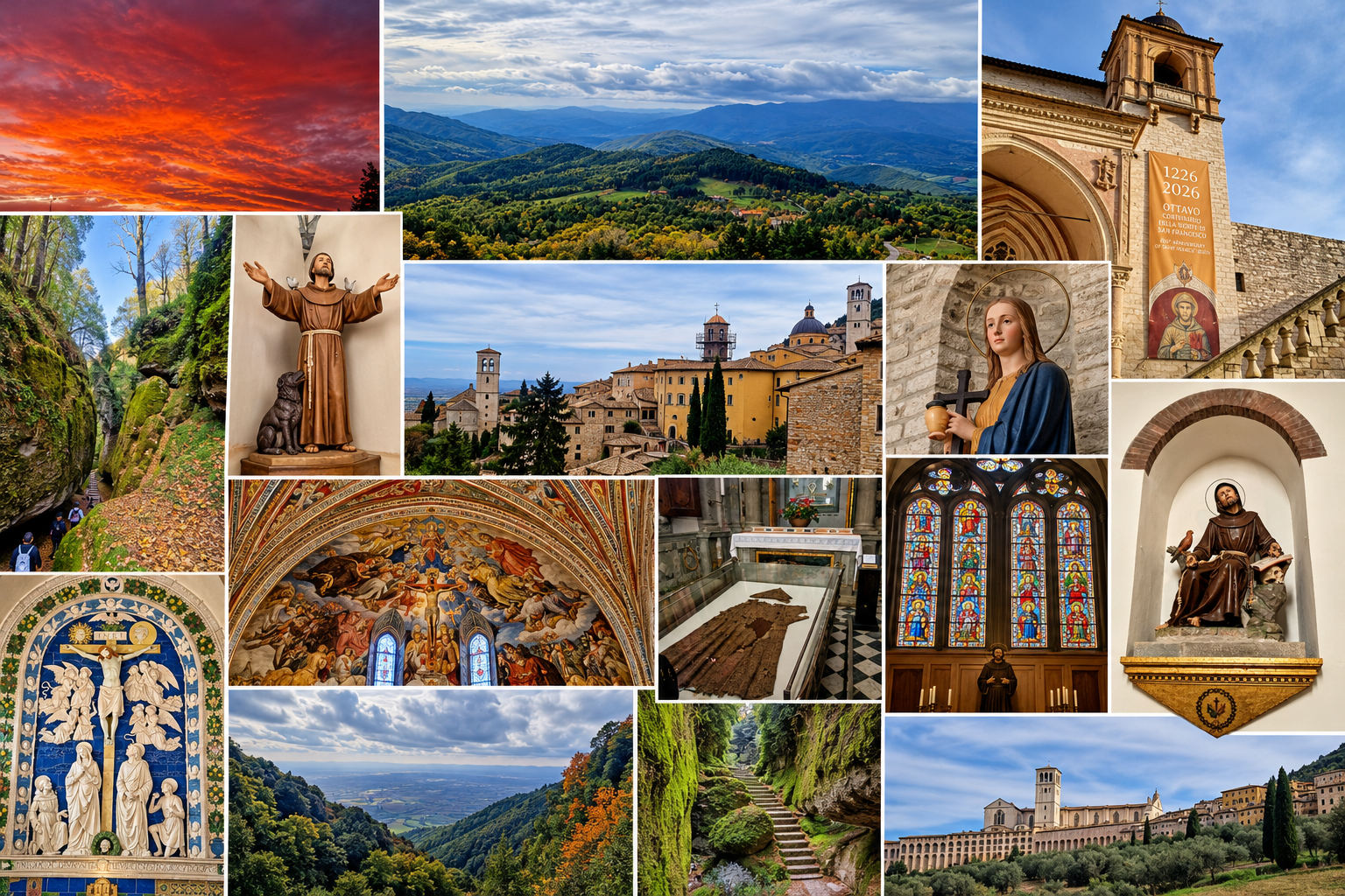 Assisi și La Verna – între frumusețea Umbriei și liniștea Toscanei, pe urmele Sfântului Francisc
